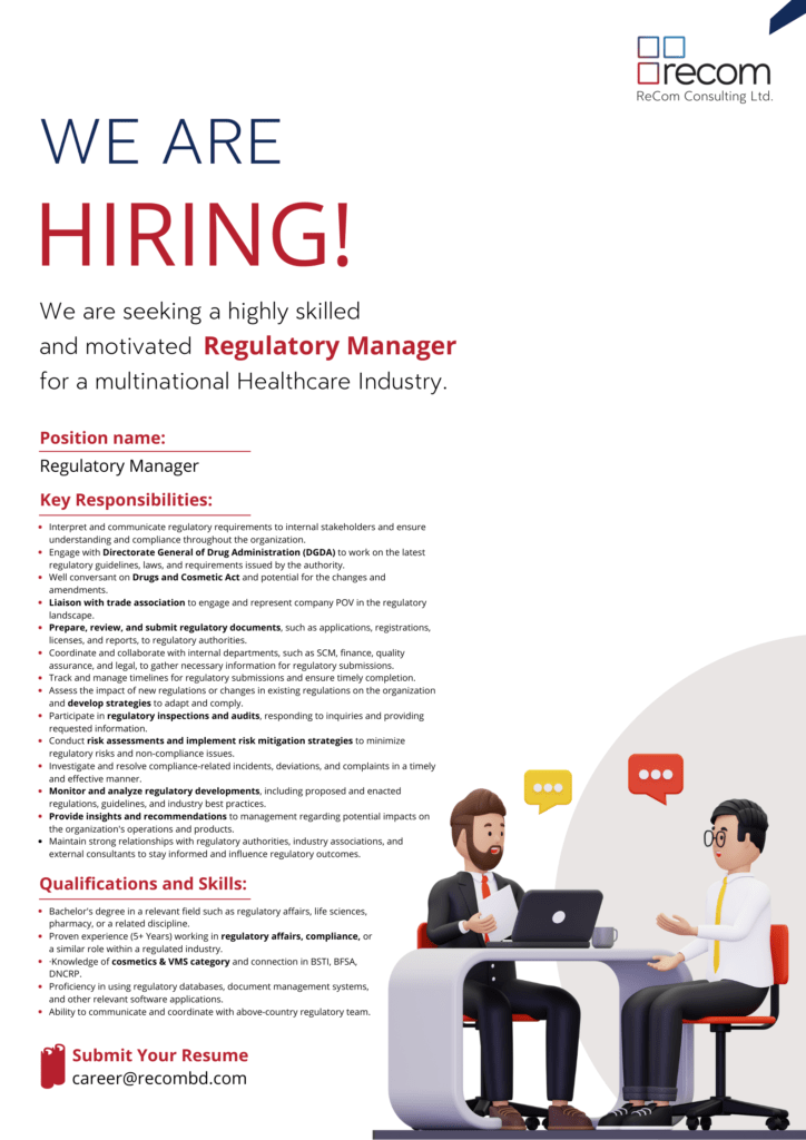 Regulatory Manager